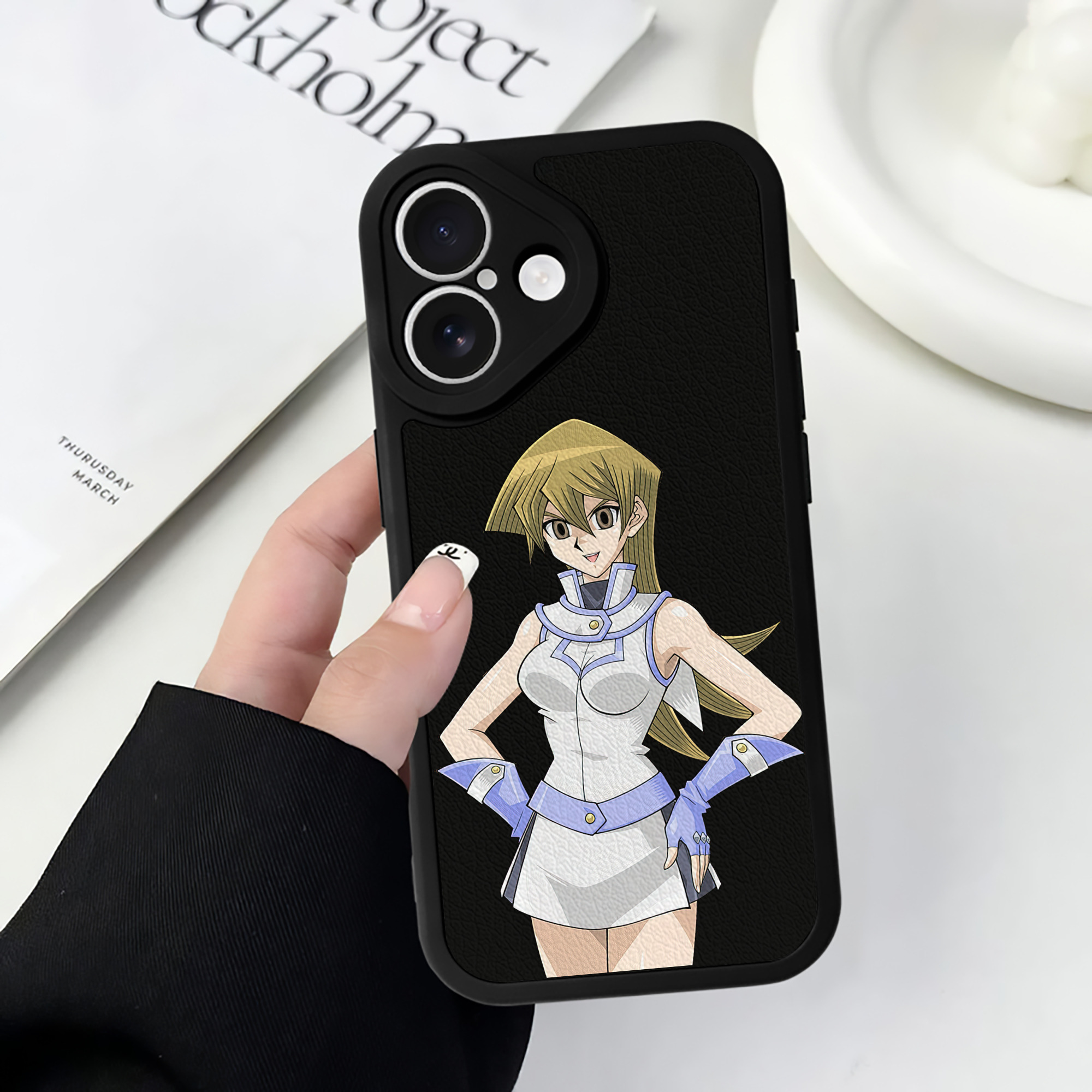 遊☆戯☆王 Yu-Gi-Oh! 【iPhone 16シリーズ対応】シリコンスマホケース（レザー調） 材質：シリコン